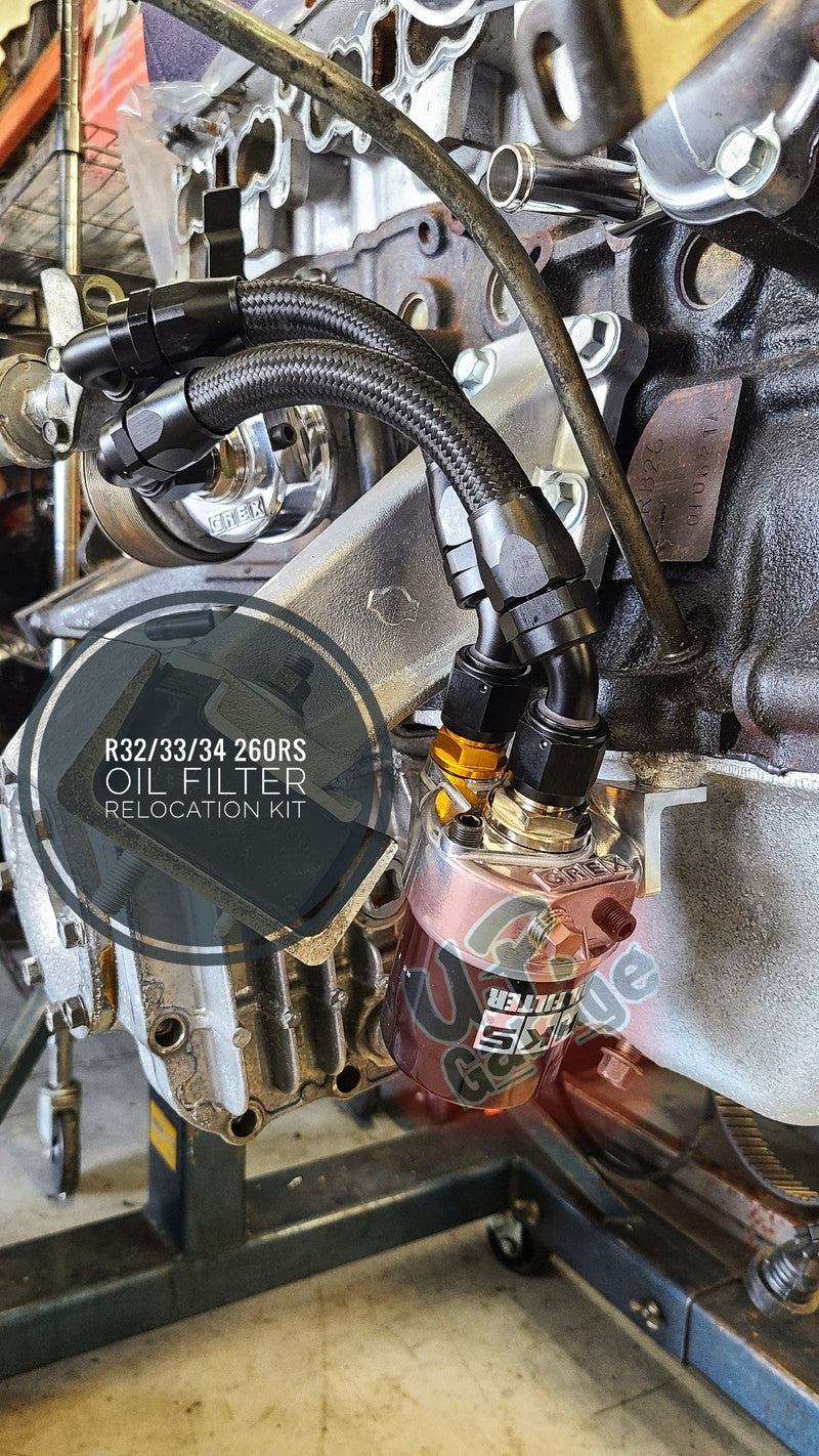 Load image into Gallery viewer, U.P.G GTR oil filter relocation kit for RB26
