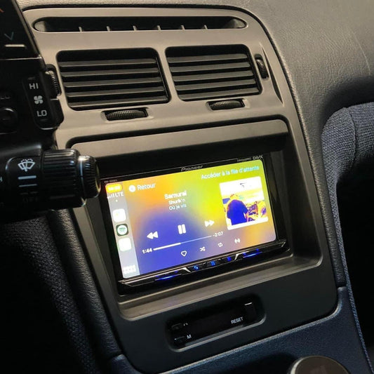 ZSPEC LHD Double-Din Radio Bezel Face-Plate for Nissan Z32 300zx, Bezel-ONLY