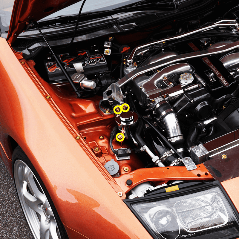 Load image into Gallery viewer, ZSPEC Power Steering Reservoir Fasteners for '90-96 Nissan 300zx Z32, Titanium
