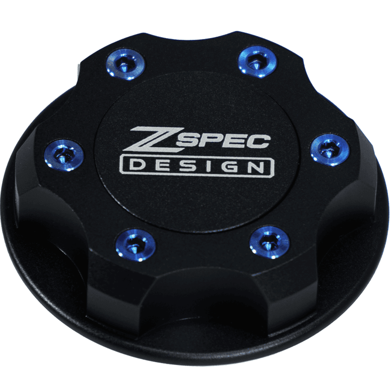 Load image into Gallery viewer, ZSPEC Billet Oil Filler Cap for Nissan/Infiniti/Datsun, Black Cap w/ Titanium Accent
