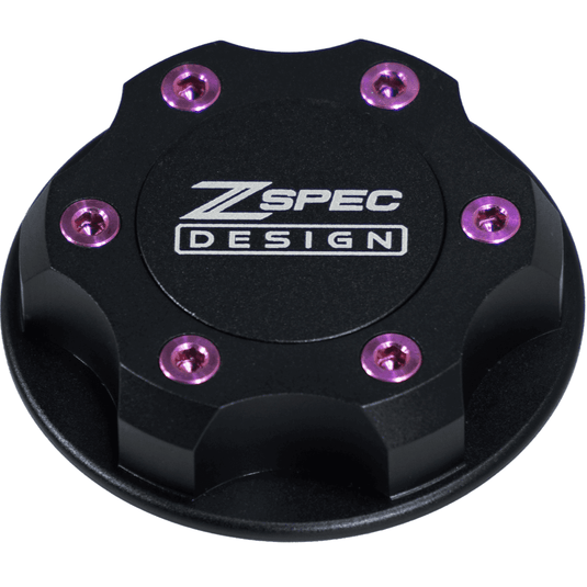 ZSPEC Billet Oil Filler Cap for Nissan/Infiniti/Datsun, Black Cap w/ Titanium Accent