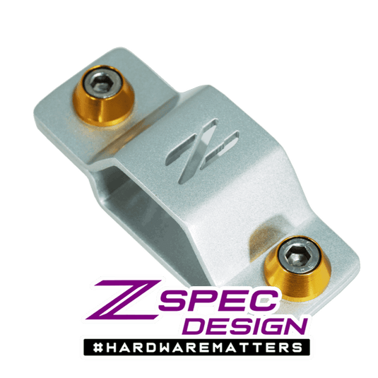 ZSPEC Battery Cable Bracket for '90-99 Nissan 300zx Z32, Stainless Steel, Silver Finish