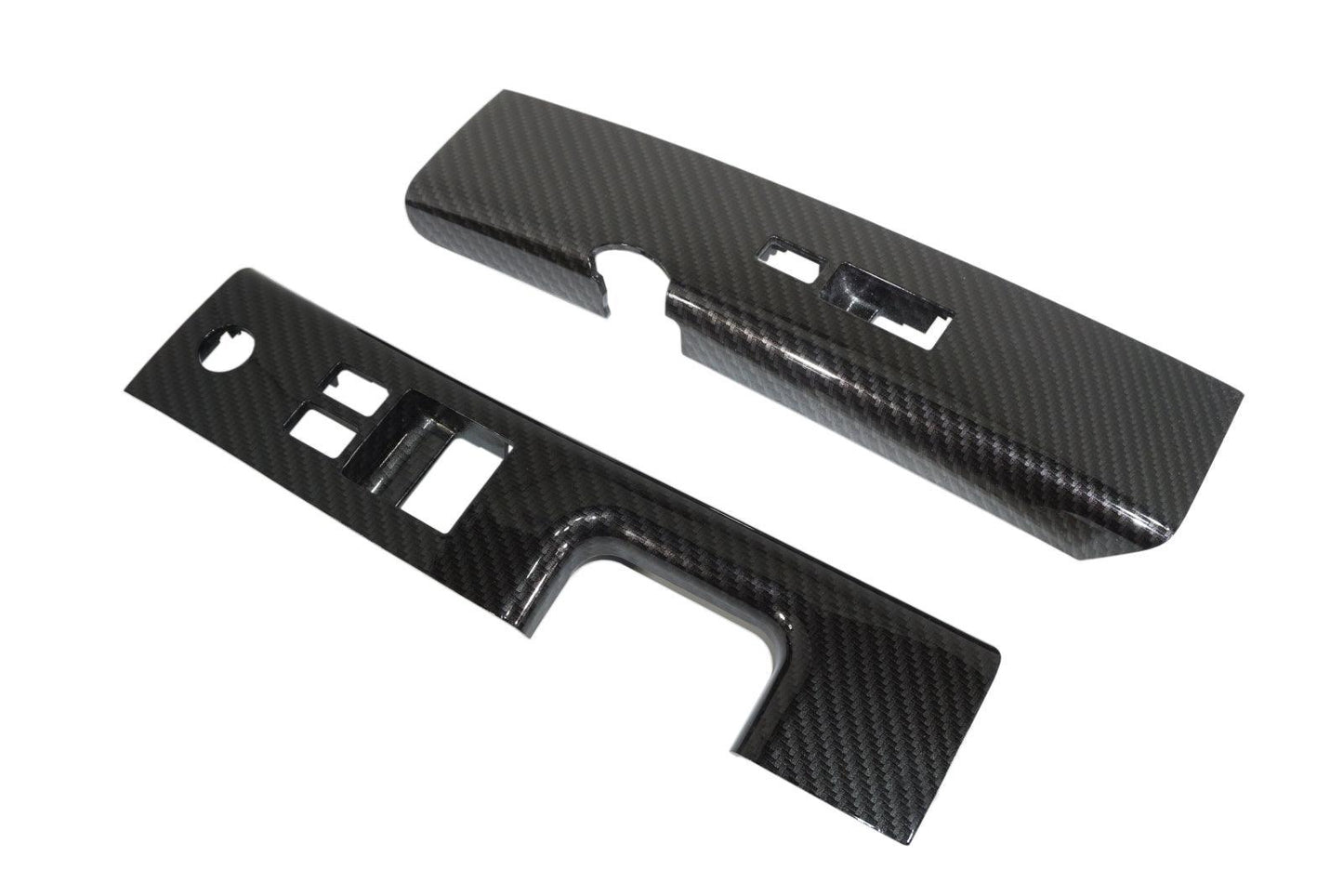 ZSPEC 350z Z33 Interior Door Window Switch Finisher Set, LHD '06-09, Carbon-Weave Style