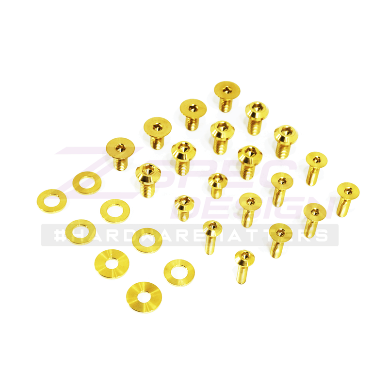 Cargue la imagen en el visor de la galería, ZSPEC Dress Up Bolts® Fastener Kit, Door Jams Area for Nissan Z34 370z, Titanium
