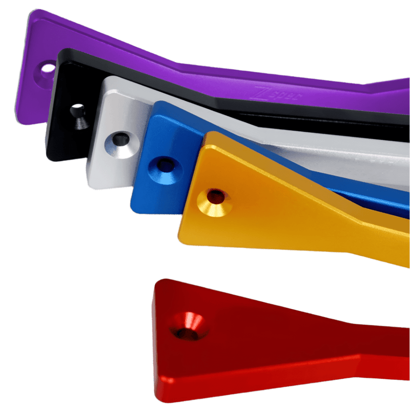 Cargue la imagen en el visor de la galería, ZSPEC Battery Hold Down/Bracket for '09-20 Nissan 370z Z34, Billet w/ Stainless Hardware
