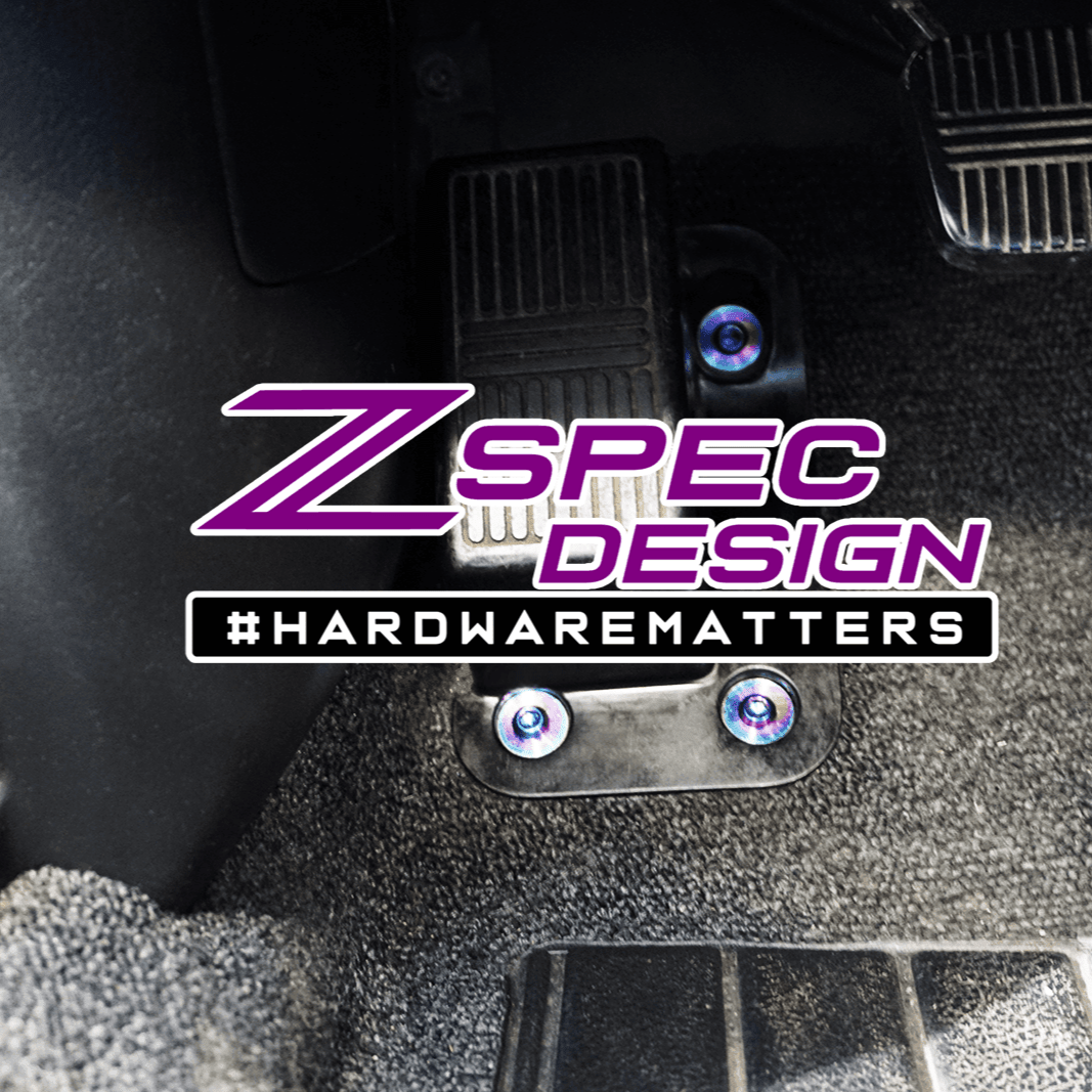 ZSPEC Dress Up Bolts® Dead-Pedal Fastener Kit for Nissan 240SX S13 (& Silvia), Titanium