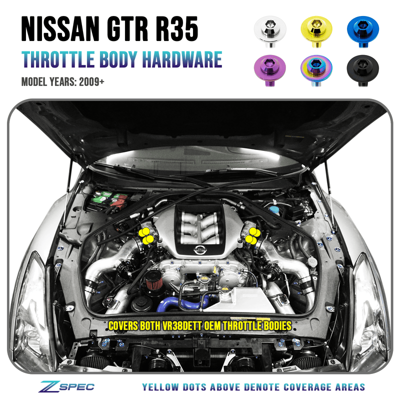 Load image into Gallery viewer, ZSPEC Throttle Bodies Fastener Kit for Nissan Skyline GT-R/GTR R35, Grade-5 Titanium
