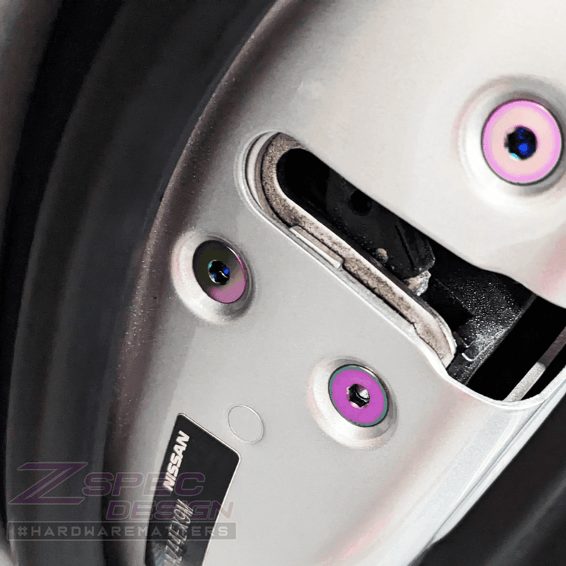 Cargue la imagen en el visor de la galería, ZSPEC Dress Up Bolts® Fastener Kit, Door Jams Area for Nissan Z34 370z, Titanium
