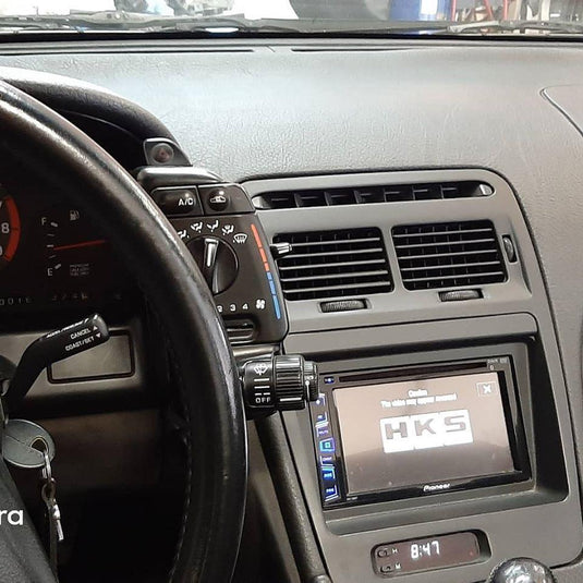 ZSPEC LHD Double-Din Radio Bezel w/Brackets for '90-99 Nissan Z32 300zx