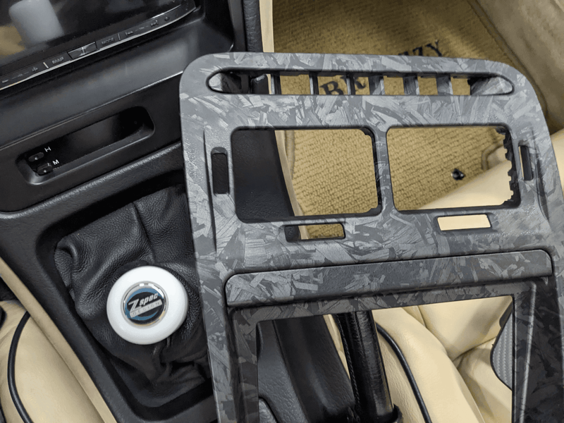 Load image into Gallery viewer, ZSPEC LHD Hydro-Dipped Double-Din Radio Bezel w/Brackets, Nissan Z32 300zx
