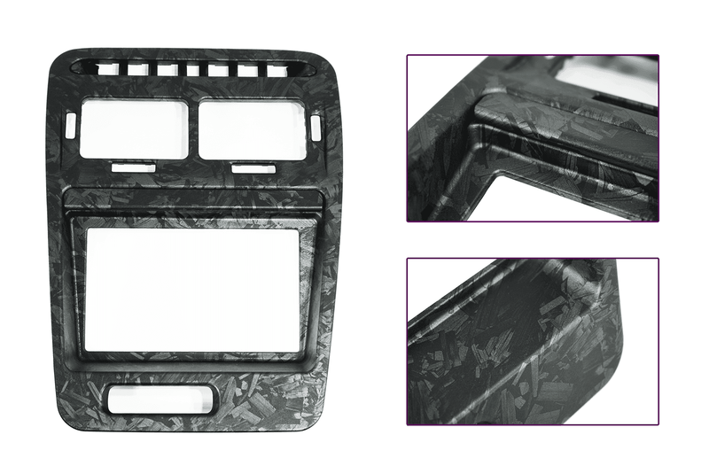 Load image into Gallery viewer, ZSPEC LHD Hydro-Dipped Double-Din Radio Bezel w/Brackets, Nissan Z32 300zx
