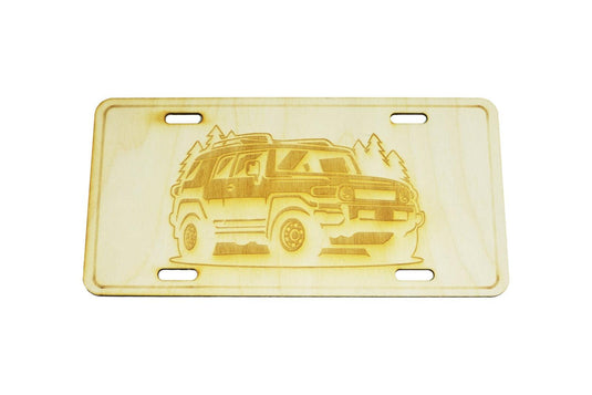 ZSPEC Toyota FJ Cruiser License Plate, Birch, Ornamental