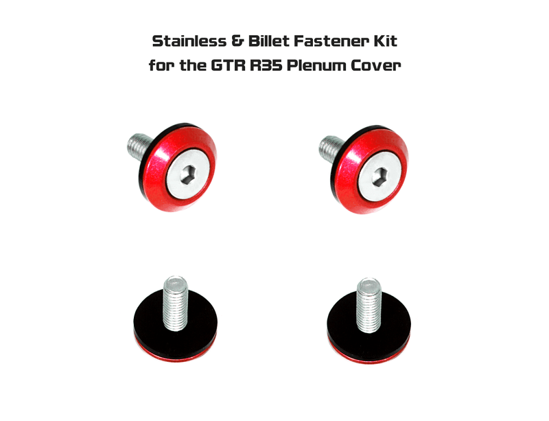 Cargue la imagen en el visor de la galería, ZSPEC Plenum Cover Fasteners for Nissan Skyline GT-R/GTR R35, Stainless &amp; Billet
