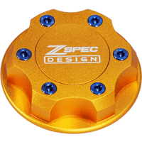 ZSPEC Billet Oil Filler Cap for Nissan/Infiniti/Datsun, Orange-Gold Cap w/Titanium Accents