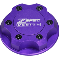 ZSPEC Billet Oil Filler Cap for Nissan/Infiniti/Datsun, Purple Cap w/ Titanium Accents