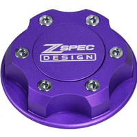 ZSPEC Billet Oil Filler Cap for Nissan/Infiniti/Datsun, Purple Cap w/ Titanium Accents