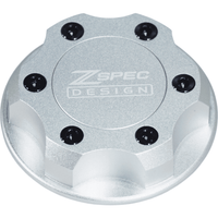 ZSPEC Billet Oil Filler Cap for Nissan/Infiniti/Datsun, Silver Cap w/ Titanium Accents