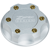 ZSPEC Billet Oil Filler Cap for Nissan/Infiniti/Datsun, Silver Cap w/ Titanium Accents