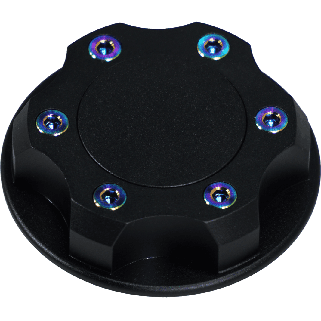 ZSPEC Billet Oil Filler Cap for Nissan/Infiniti/Datsun, Black Cap w/ Titanium Accent
