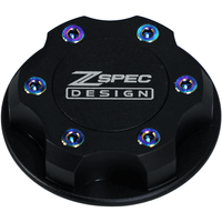ZSPEC Billet Oil Filler Cap for Nissan/Infiniti/Datsun, Black Cap w/ Titanium Accent