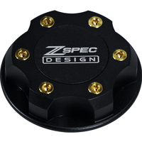 ZSPEC Billet Oil Filler Cap for Nissan/Infiniti/Datsun, Black Cap w/ Titanium Accent