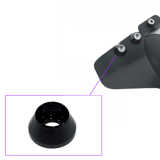 Black ZSPEC fuel filter bracket for Nissan Z32 300ZX with recessed bolt hardware.