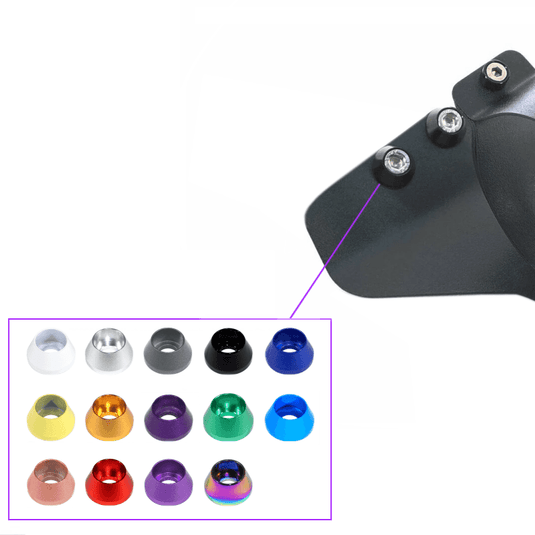Black ZSPEC fuel filter bracket for Nissan Z32 300ZX with a color-selectable washer finish option.