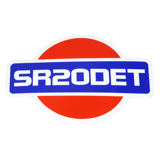 White Vinyl Nissan SR20DET Sticker Decal, 4