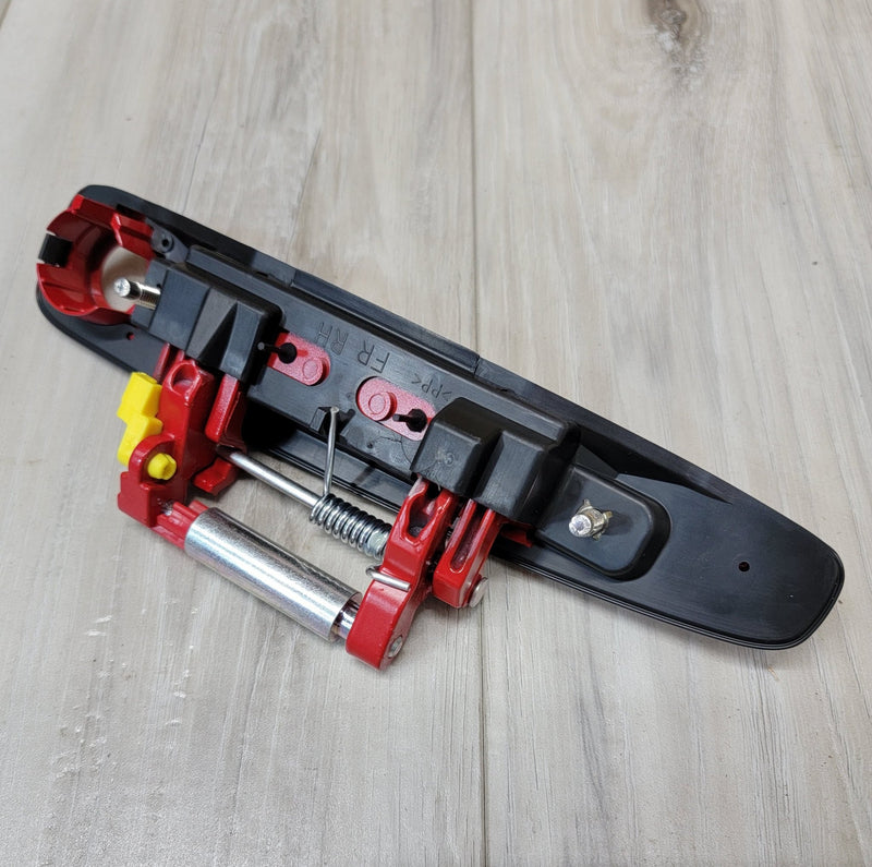 Load image into Gallery viewer, Nissan R34 Skyline Front Door Handle Set (AR2) Active Red - NizmoPartsPlug
