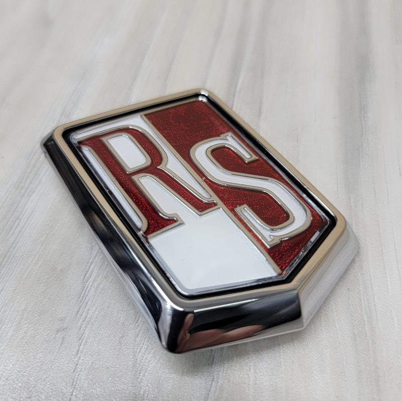 Load image into Gallery viewer, Nissan R30 Skyline Fender Emblem "RS" Badge - NizmoPartsPlug
