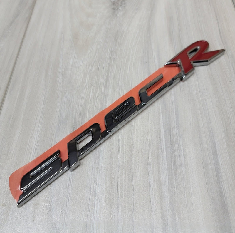 Load image into Gallery viewer, Nissan S15 Silvia "Spec-R" Lower Quarter Panel Emblem (Charcoal/Red) - NizmoPartsPlug
