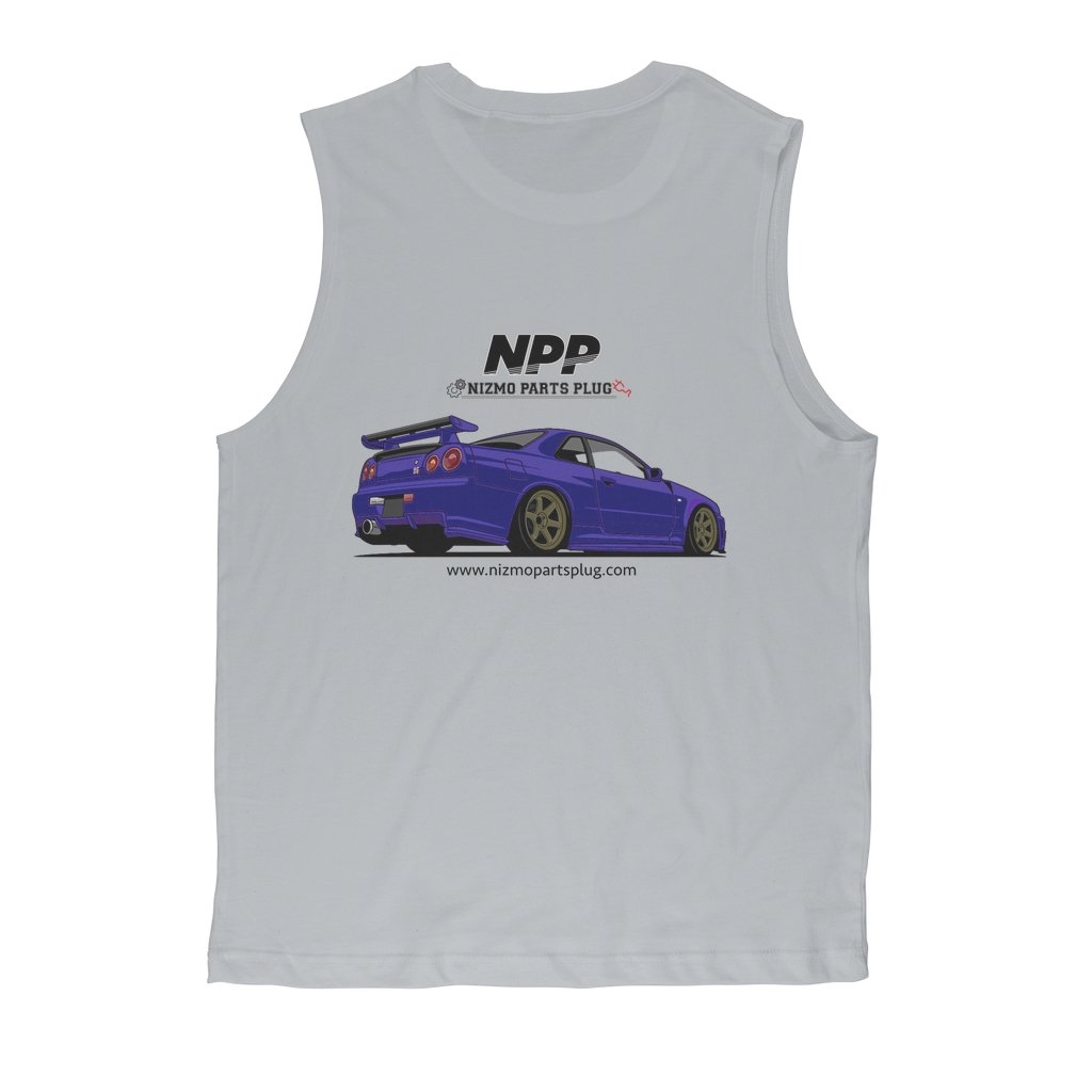 Midnight Purple R34 Premium Adult Muscle Top