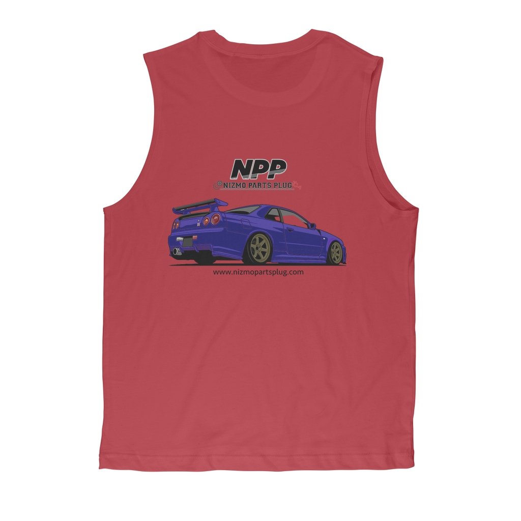 Midnight Purple R34 Premium Adult Muscle Top