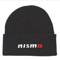 Black Authentic NISMO Beanie Cap - Classic Black Knit Hat Official Nissan Motorsports