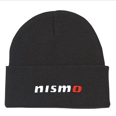Load image into Gallery viewer, Black Authentic NISMO Beanie Cap - Classic Black Knit Hat Official Nissan Motorsports
