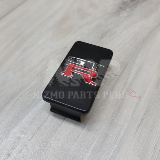 Nissan R33 Skyline GTR Center Console Emblem Mask Pocket Cover - NizmoPartsPlug