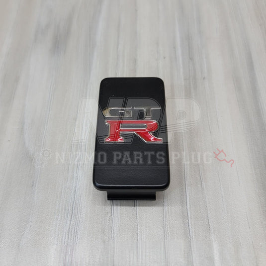 Nissan R33 Skyline GTR Center Console Emblem Mask Pocket Cover - NizmoPartsPlug