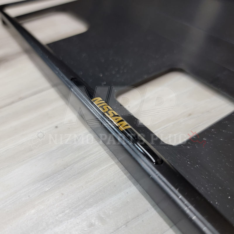 Load image into Gallery viewer, Nissan Optional JDM License Plate Frame - NizmoPartsPlug
