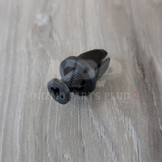 Nissan OEM Black Door Sill Step Screw Push Clip - NizmoPartsPlug