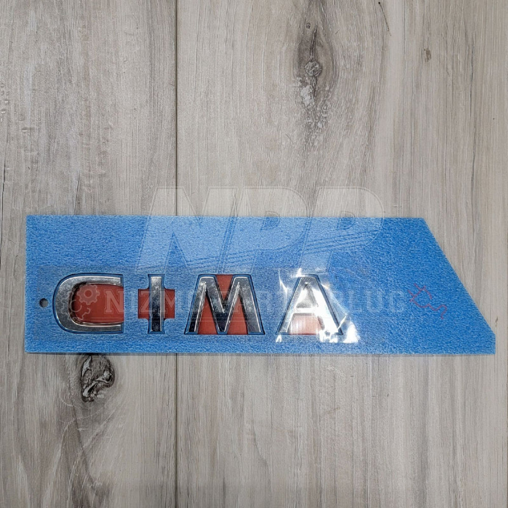 Q45 JDM Cima Trunk Emblem