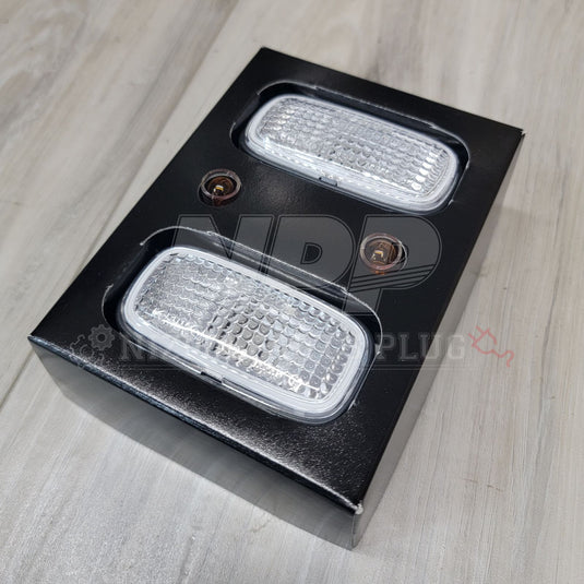 Nissan R33/34 Skyline GTR Nismo Clear Side Marker Lamp Set (Early Model) - NizmoPartsPlug