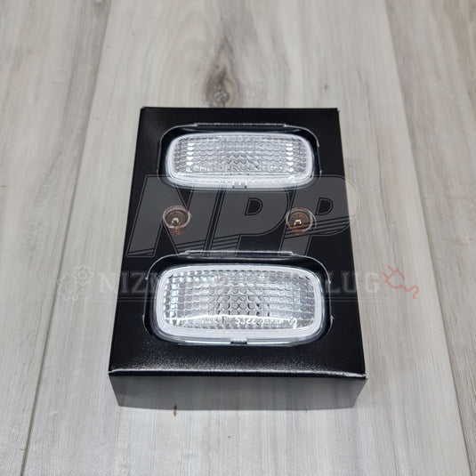 Nissan R33/34 Skyline GTR Nismo Clear Side Marker Lamp Set (Early Model) - NizmoPartsPlug