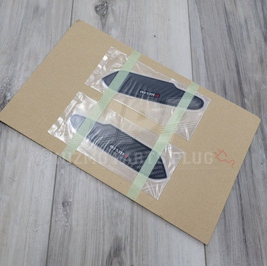 R33 Skyline Nismo Carbon Fiber Door Handle Protector Kit - NizmoPartsPlug